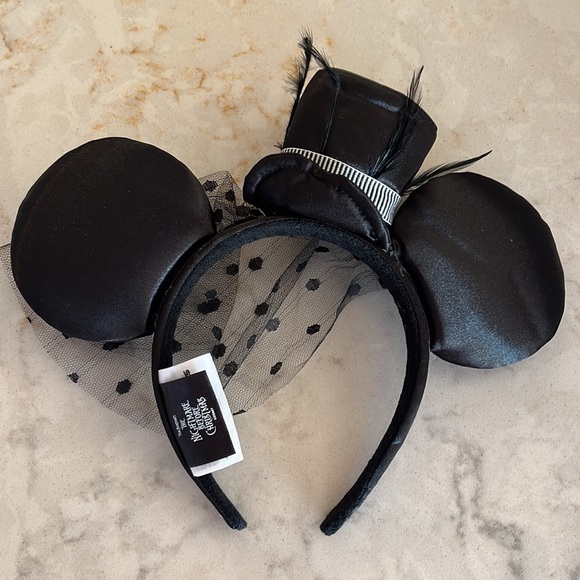 JACK SKELLINGTON NIGHTMARE BEFORE CHRISTMAS DISNEY EARS WITH VEIL 🖤👻 - Picture 3 of 5